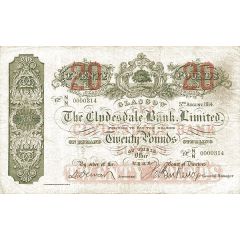 20 Pounds Clydesdale Bank