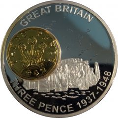 Medal - History of British Currency Three Pence