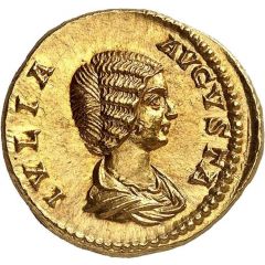 Aureus - Julia Domna and Caracalla ANTONINVS AVG PONT TR P IIII