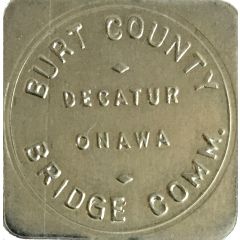 25 Cents - Burt County Bridge Comm. Decatur, Nebraska