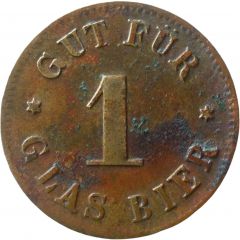 1 Glas Bier Countermarked `L`