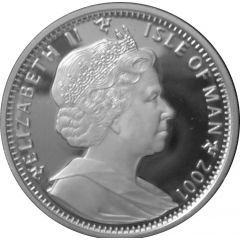 1 Crown - Elizabeth II Roald Amundsen, Silver