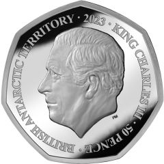 50 Pence - Charles III Royal cypher