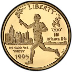 5 Dollars XXVI Olympiad Torch Runner