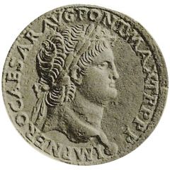 Sestertius - Nero ANNONA AVGVSTI CERES S C, Annona and Ceres