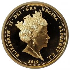 5 Pounds - Elizabeth II 2019 Remembrance Day, Gold Plated