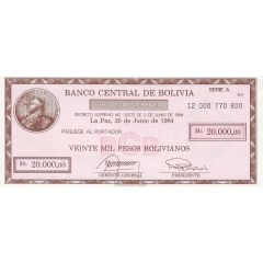 20 000 Pesos Bolivianos