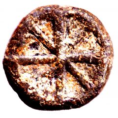 Lead Token Star-of-life cross and uniface