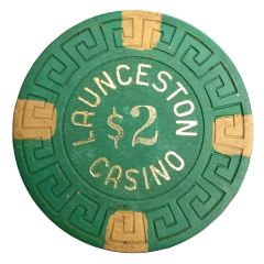 Token/Chip - 2 Dollars - Launceston Casino Chip