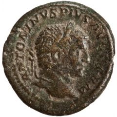 As - Caracalla P M TR P XVIIII COS IIII P P S C, Diana