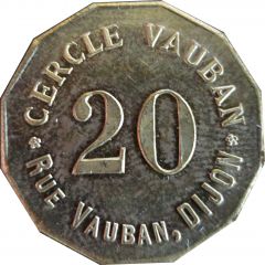 20 Centimes - Cercle Vauabn Dijon