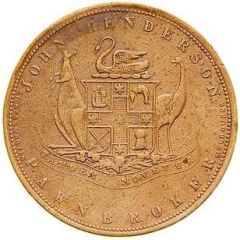 1 Penny - John Henderson, Pawnbroker Fremantle, Western Australia