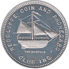 Medal - Redcliffe Coin and Phonecard Club 20 Years