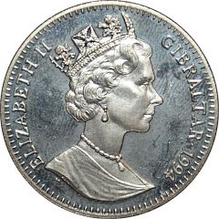 1 Crown - Elizabeth II Wernher von Braun