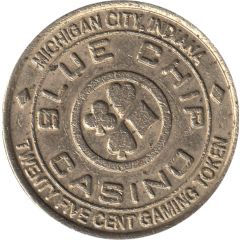 25 Cent Gaming Token - Blue Chip Casino Michigan City, Indiana