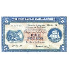 5 Pounds Union Bank of Scotland
