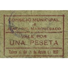 1 Peseta Jerez del Marquesado