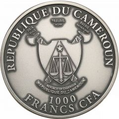 1000 Francs Leopard, coloured