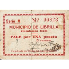 1 Peseta Librilla