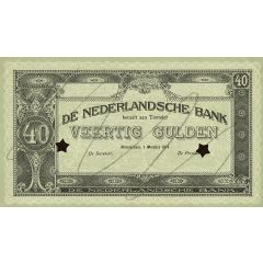40 Gulden Spare Note