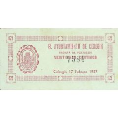 25 Céntimos Cehegín