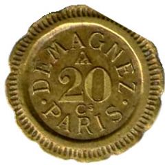 20 Centimes - Demagnez Paris