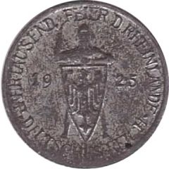 3 Reichsmark Rhineland Miniature Coin