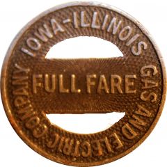 Full Fare - Iowa-Illinois Gas and Electric Compan Rock Island, Illinois
