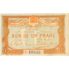 1 Franc - Chambre de Commerce du Tréport 76
