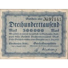 300 000 Mark Gutehoffnungshütte
