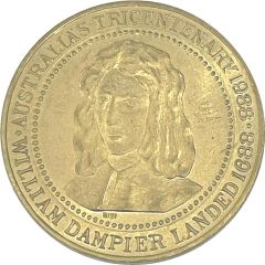 Medal - William Dampier Australian Tricentenary 1688-1988