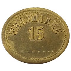 15 Pfennig Werth-Marke