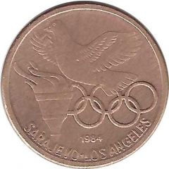 Medallion - Olympic Games Sarajevo - Los Angeles 1984