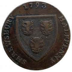 1/2 Penny Shropshire - Shrewsbury / Woolpack
