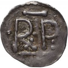 Denier - Pepin the Short Chartres mint, RxP/CARN