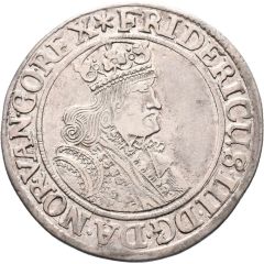 1/2 Speciedaler - Frederik III small bust, legend starts above bust