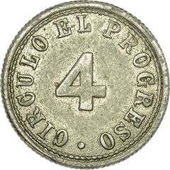 4 Pence Circulo el Progreso, Gibraltar