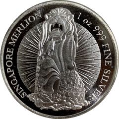 1 oz Silver - Merlion Orchid - Asahi