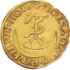 1 Crown `Pistolet / Crown with snake` - Wilhelm V von Bronckhorst