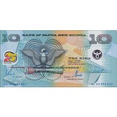 10 Kina 25 Years of Independence
