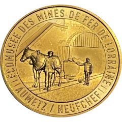 Monnaie de Paris Tourist Token - Aumetz et Neufchef Ecomusée des mines de fer de Lorraine - Le cheval
