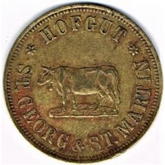 100 Pfennig Milch - Marke Saint-Georges and St. Martin