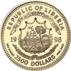 2500 Dollars Year of the Tiger; Type I