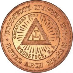 Masonic Penny - Woodstock Chapter No. 8 Woodstock, New Brunswick