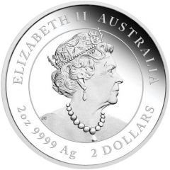 2 Dollars - Elizabeth II 6th Portrait - Year of the Ox - Silver Bullion Coin