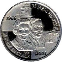 Token - Beatrix 35th anniversary of the marriage of Queen Beatrix and Prince Claus