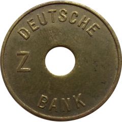 Safe deposit token - Nachttresor Deutsche Bank Z Leicher, München