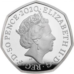 50 Pence - Elizabeth II Team GB Olympics 2020, Silver Piedfort