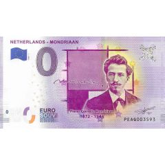 0 Euro - Netherlands - Mondriaan classique