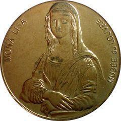 Token - Médailles et Patrimoine Réunion des Musées Nationaux - Louvre Museum - Mona Lisa